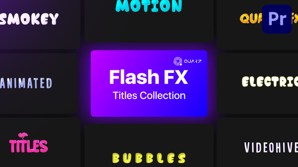 Flash Motion Titles for Premiere Pro Vol. 01