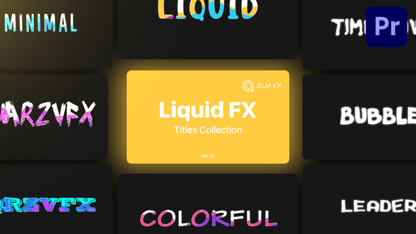 Liquid Motion Titles for Premiere Pro Vol. 01
