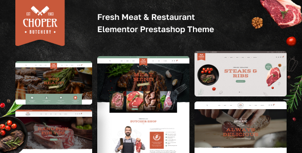 Leo Choper – Fresh Meat & Restaurant Elementor Prestashop Theme
