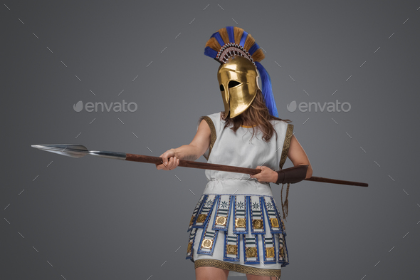 female greek armor