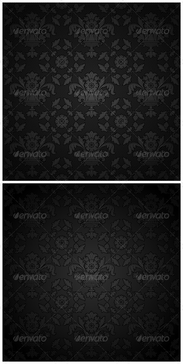 Corduroy Background - Black Ornament - Backgrounds Decorative