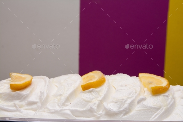Containers with ice cream toppings Stock Photo