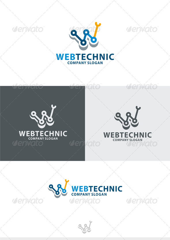 Web Technic Logo - Letters Logo Templates