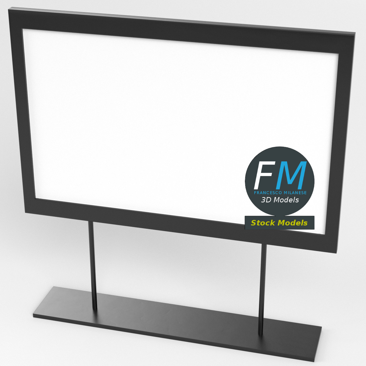 Tabletop sign holder 2 by 3DOcean