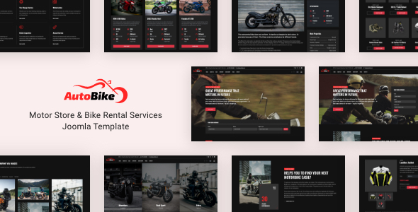 Autobike - Motorcycle Store & Bike Rental Services Joomla 5 Template