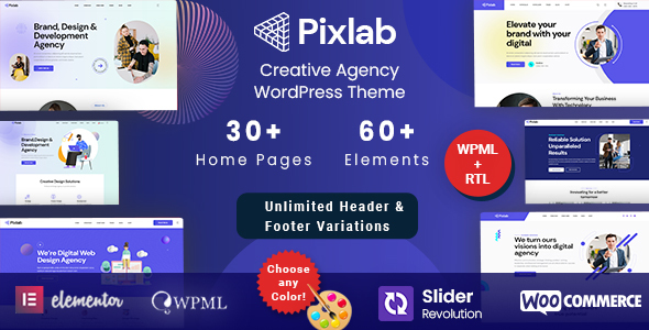 Pixlab - Creative Agency WordPress Theme
