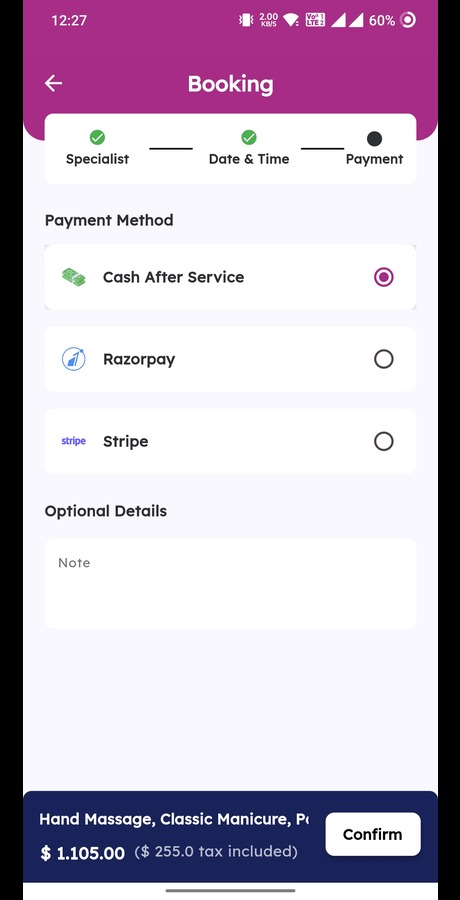 Frezka - 水疗与沙龙管理及预约 Flutter 应用_2