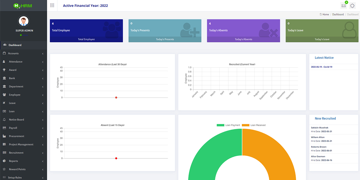 HR Manager - Human Resource Management System HR Software (HRMS) by bdtask