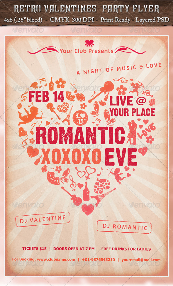 Retro Valentines Party - Clubs & Parties Events