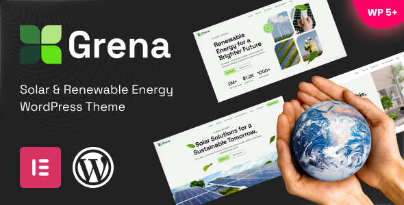 Grena - Solar & Renewable Energy WordPress Theme