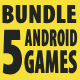Bundle 5 Android Studio Games with AdMob Ads