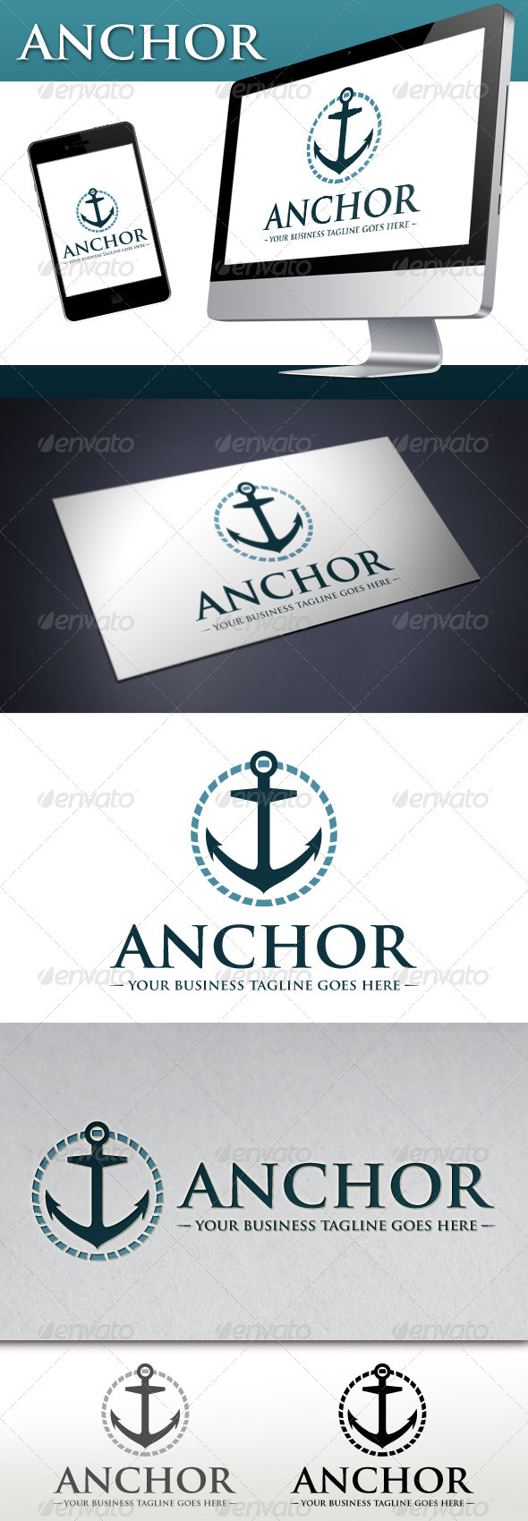 Marine Anchor Logo - Objects Logo Templates