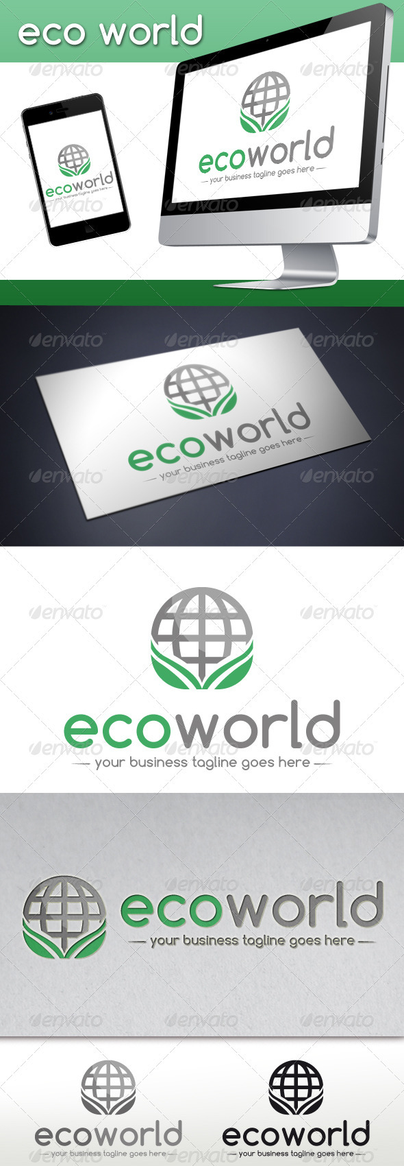 Eco World Logo Template - Nature Logo Templates