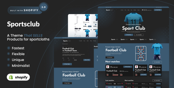 Sports Club – Football & Soccer Shopify 2.0 Theme