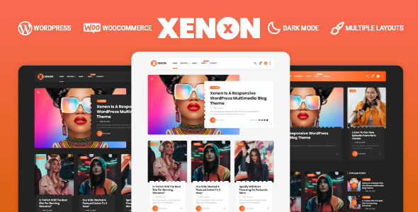 Xenon - Audio / Video Podcast & Blog WordPress Theme