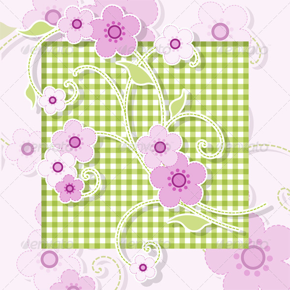 Pink Flowers - Backgrounds Decorative