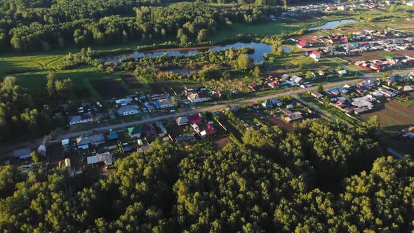 Village in Beautiful Forest