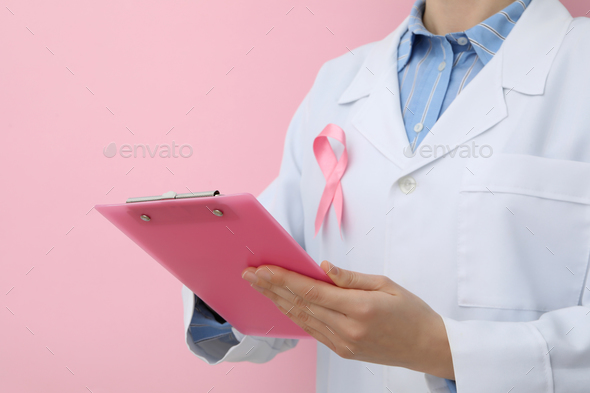 Concept of Cancer disease and health care, female cancer