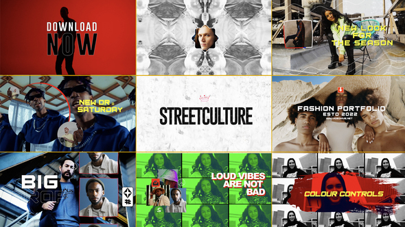 Fashion Streetwear broadcast-packages template preview