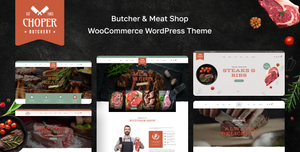 Choper - Butcher Meat Shop WordPress Theme
