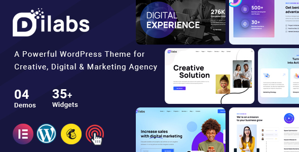 Dilabs – Creative Agency & Portfolio WordPress Theme