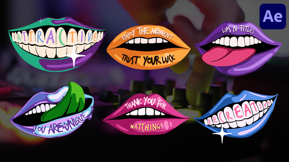 Lips and Titles for After Effects