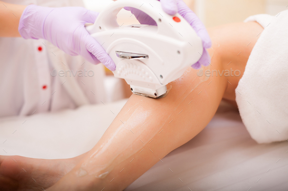 Body Care. Laser Hair Removal. Laser Epilation Treatment In Cosmetic Beauty Clinic.
