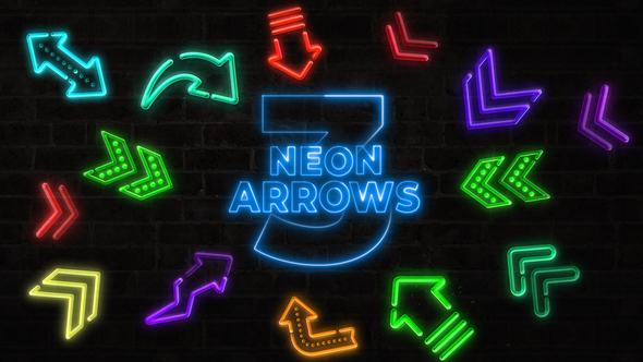 Animated Elements | Neon Arrows Part 3