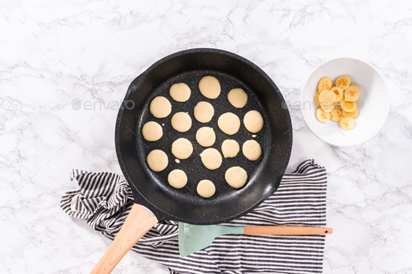 Mini pancake cereal Stock Photo by arina-habich