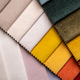 a variety of fabrics with a color palette - PhotoDune Item for Sale