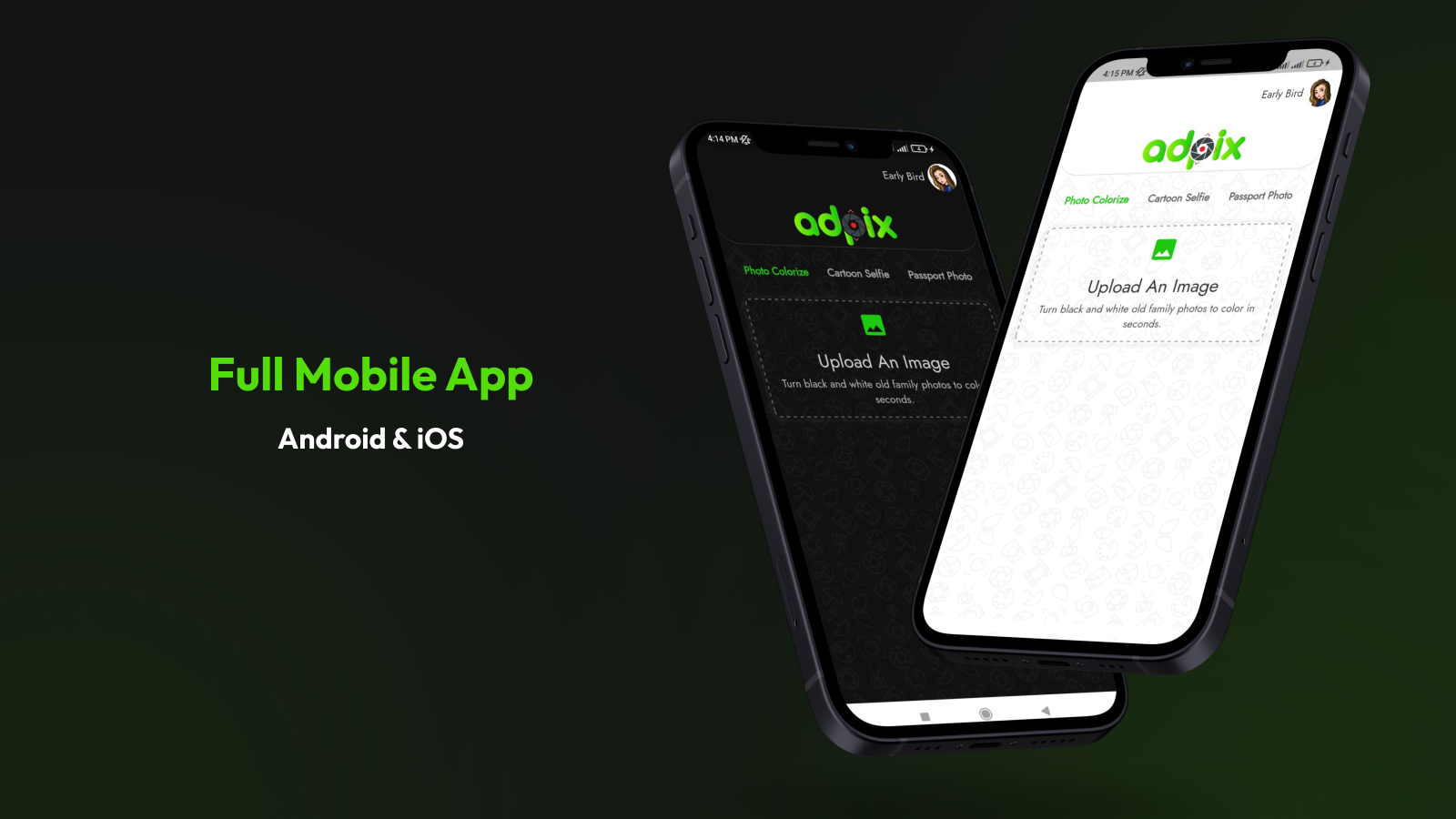 adpix AI Photo Editor Android and iOS App by AppDevsX CodeCanyon