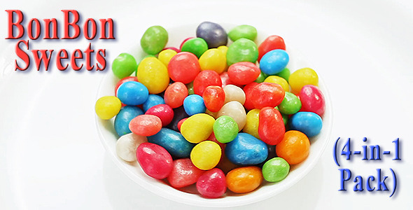 Multicolor Bonbon Sweets (4-in-1 Pack)