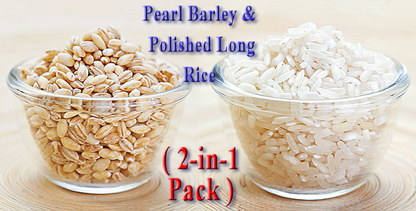 Pearl Barley & Polished Long Rice (2-in-1 Pack)