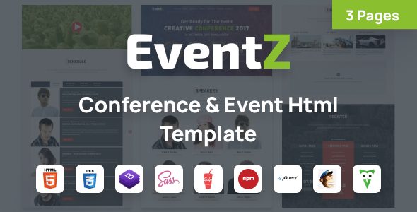 EventZ – Conference & Event Html Template