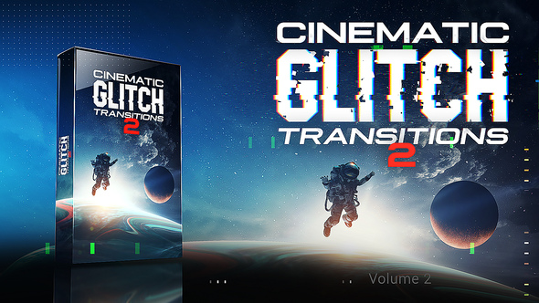 Cinematic Glitch Transitions Pack. Vol. 2
