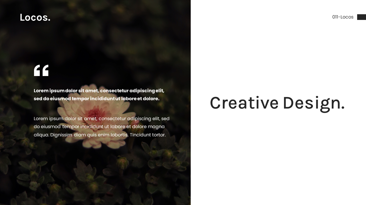 Locos - Creative Minimalist Presentation Template, Presentation Templates