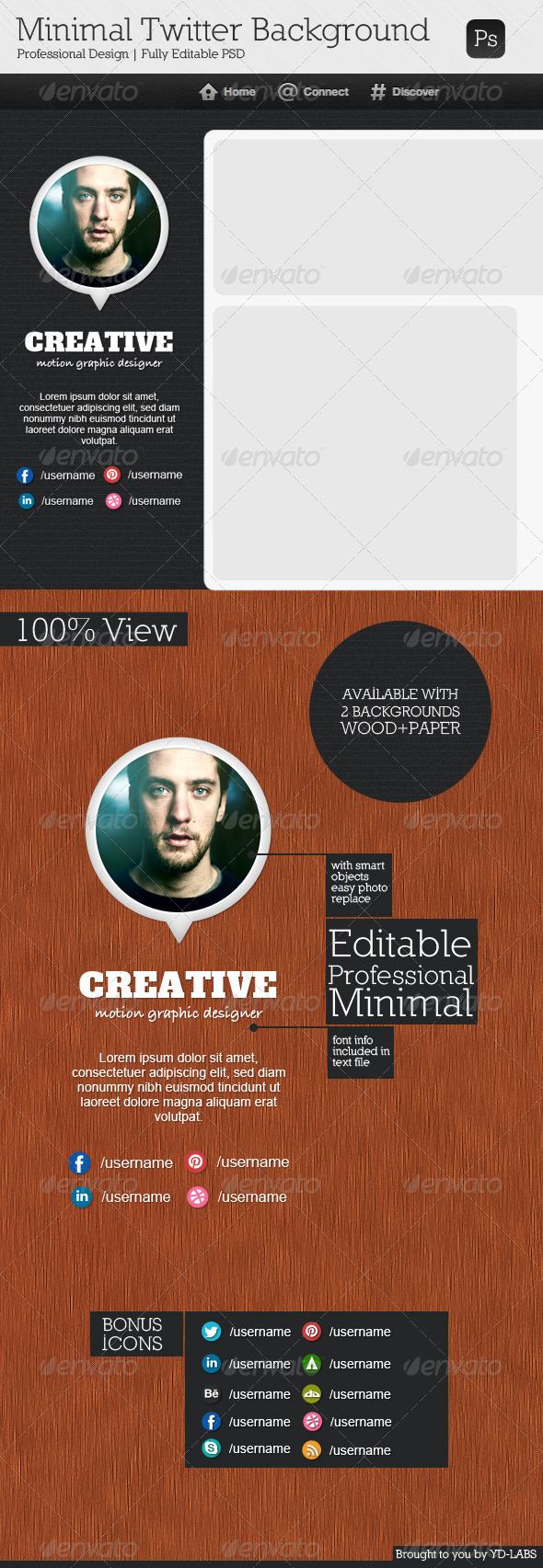 Minimal Twitter Background V7 - Twitter Social Media