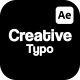 Creative Typo For After Effects - VideoHive Item for Sale