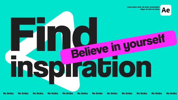 Creative Typo For After Effects Video Displays template preview