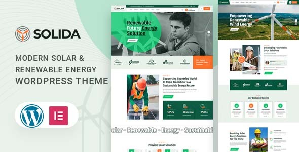 Solida – Solar & Renewable Energy WordPress Theme