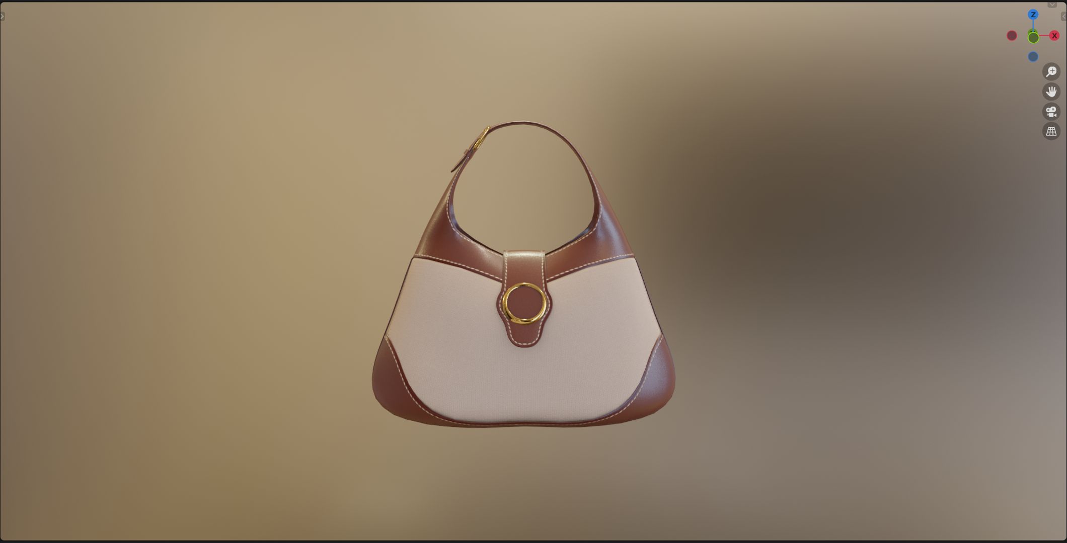 Chanel Large Hobo Bag PBR Realistic | 3D model