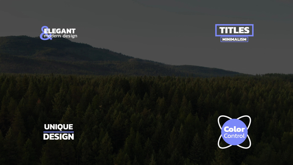 Simple Minimal Titles | AE Titles template preview