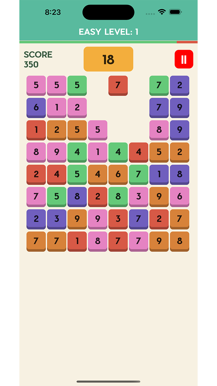 iOS Addictive Math Addition Game Using UIKit by tyseptiani | CodeCanyon