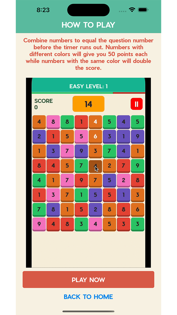 iOS Addictive Math Addition Game Using UIKit by tyseptiani | CodeCanyon