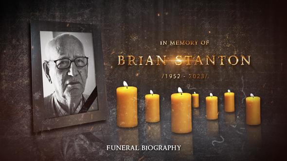 Funeral Memorial Biography For Premiere Pro