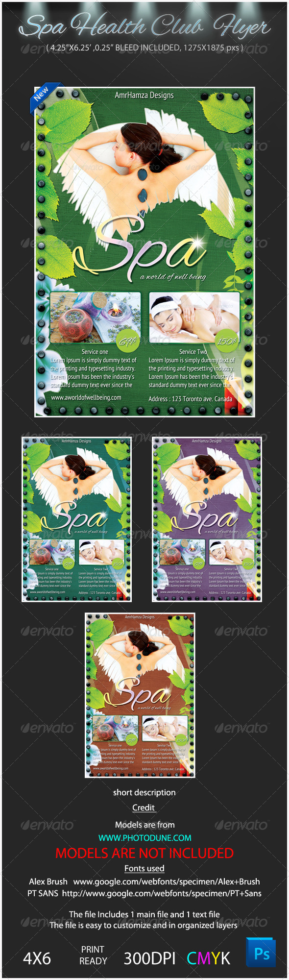 Spa Health club Flyer Template - Corporate Flyers
