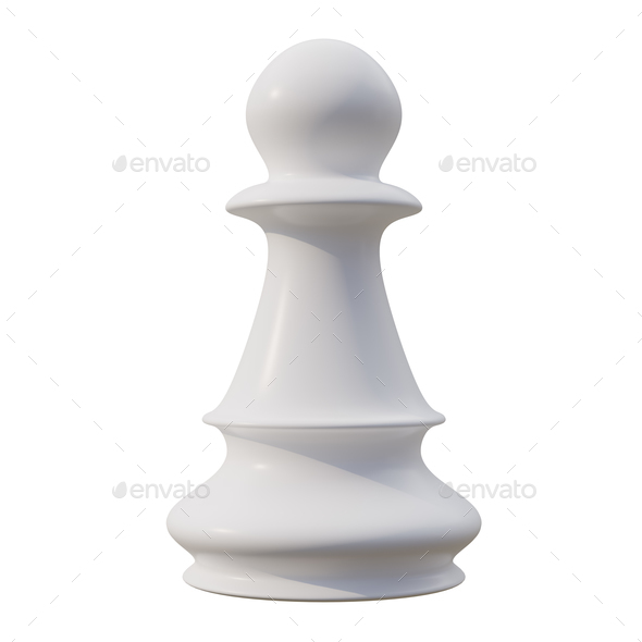 King and soldier chess pieces on transparent background