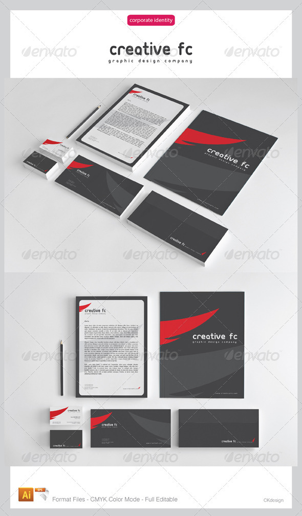 creative fc Corporate Identity Package - Stationery Print Templates