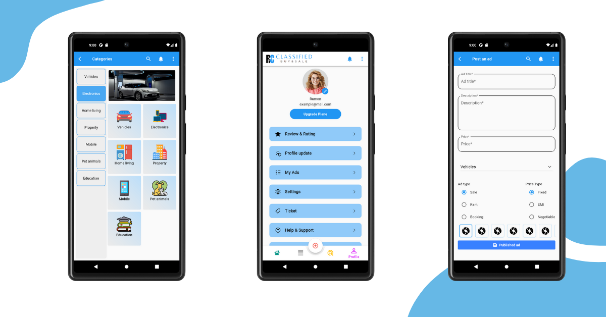 RC-Classified & Listing Flutter App UI Template by 5leaf | CodeCanyon