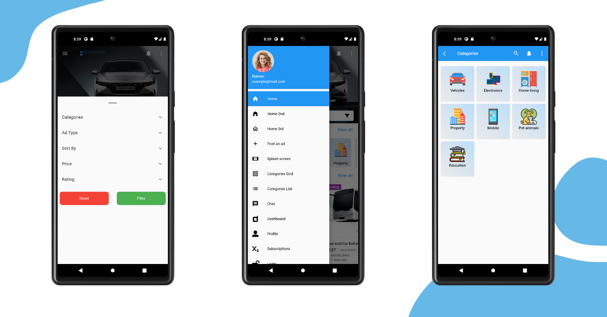 RC-Classified & Listing Flutter App UI Template by 5leaf | CodeCanyon